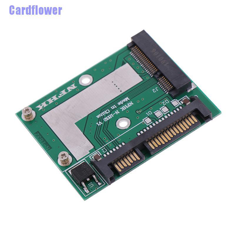 Cardflower  mSATA SSD to 2.5'' SATA 6.0gps adapter converter card module board mini pcie ssd