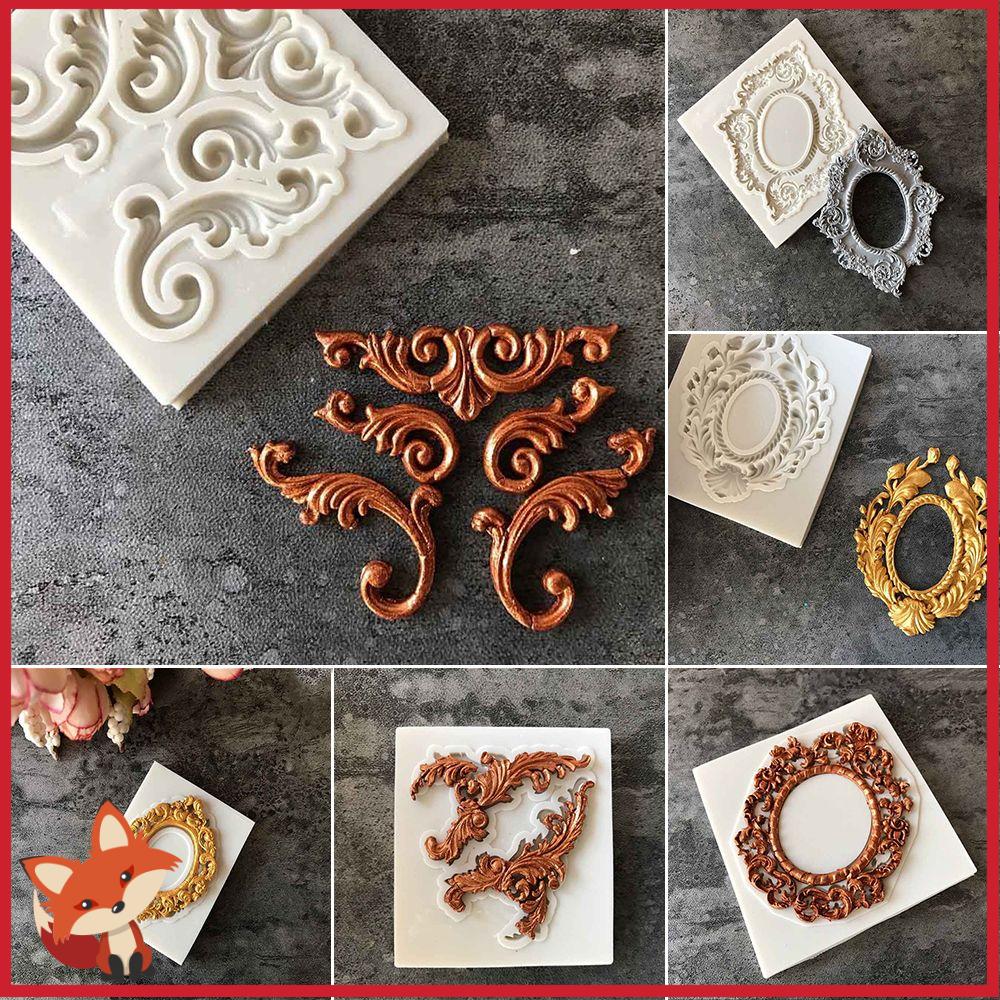 Khuôn Silicone Tạo Hình Dập Nổi Trang Trí Bánh Kẹo Kiểu Châu Âu Cổ Điển