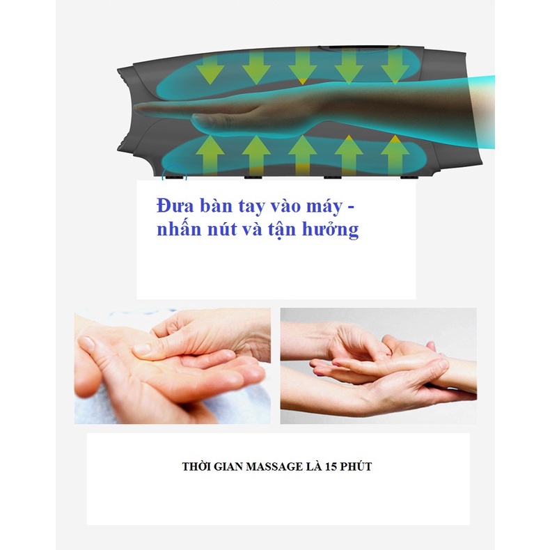 Máy massage sưởi ấm nhiệt bàn tay và cổ tay