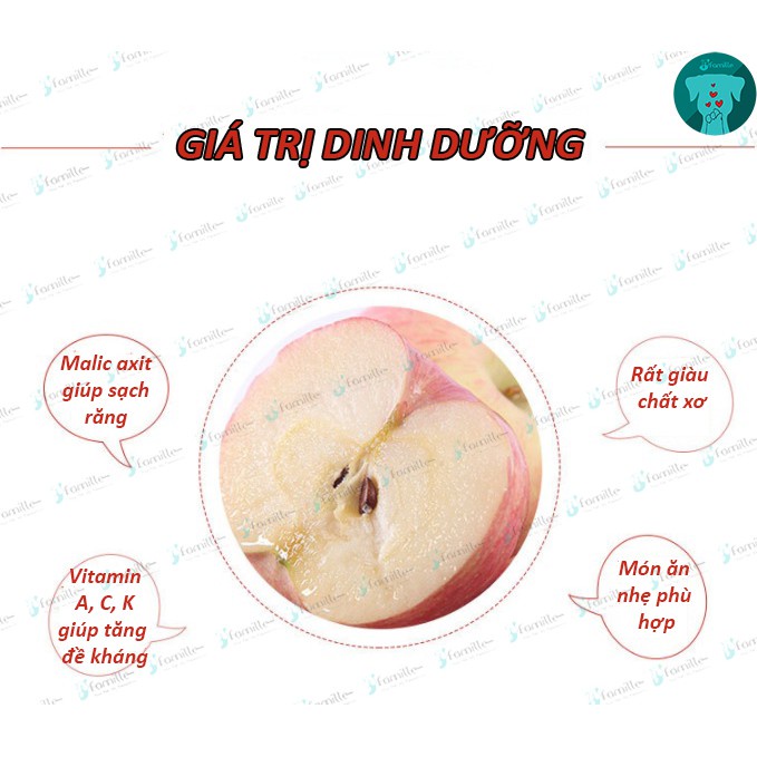 [BỔ SUNG CHẤT XƠ]Treat Thưởng JFamille - Gà Cuộn Táo Đỏ FUJI Cho Cún, Tăng Đề Kháng. Gói 100gr - JF65