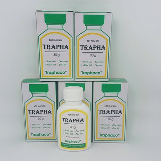 Combo 5 hoặc 10 chai - bột khử mùi trapha 30g