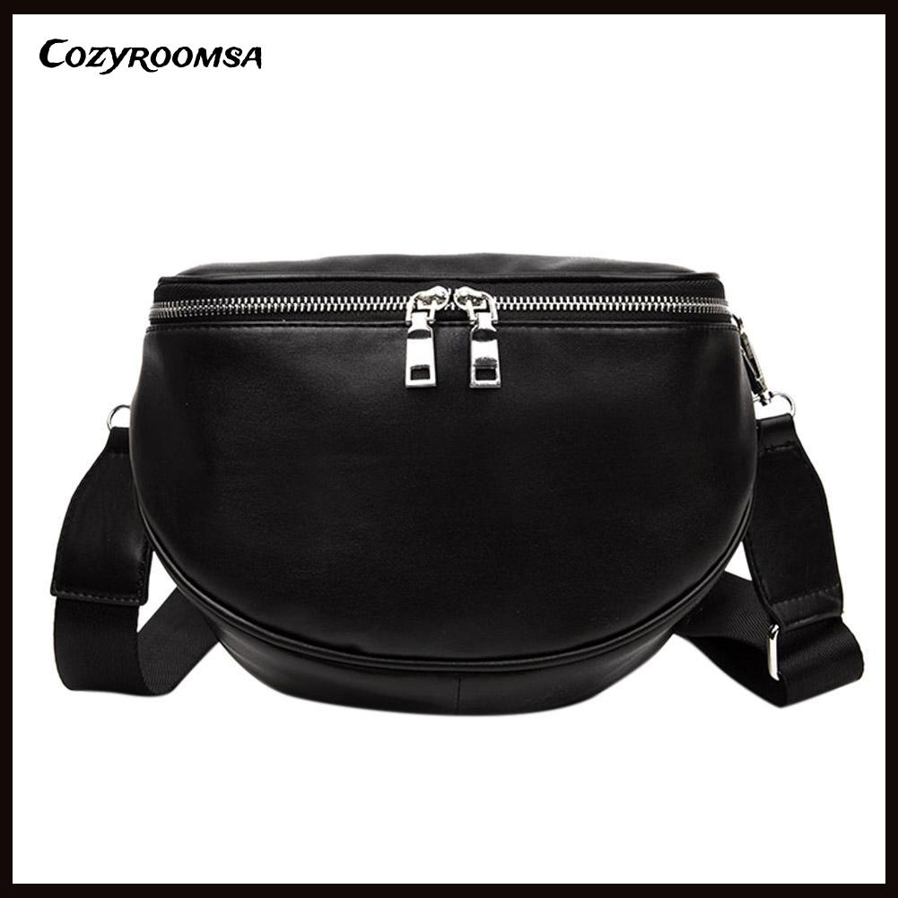 Túi da PU đeo chéo thiết kế đơn giản thanh lịch dành cho nữ