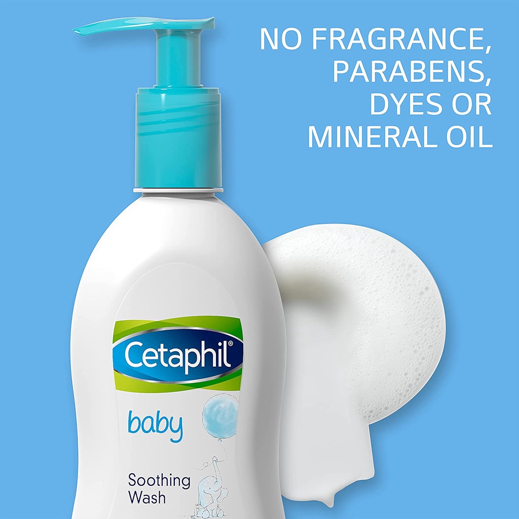 Sữa tắm Cetaphil Baby Soothing dưỡng ẩm dịu nhẹ cho bé da khô, viêm 147ml