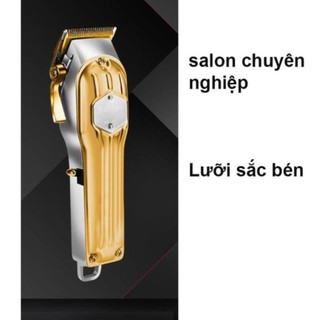 Tông đơ kemei 1976 pin lithium 2500mAh sử dụng 300 phút,có màu trắng và vàng-hàng nhập khẩu