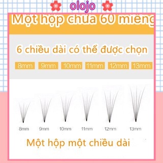 ⚜️Set 60 lông mi giả 10D kích thước 8 10 12mm trang điểm tự nhiên