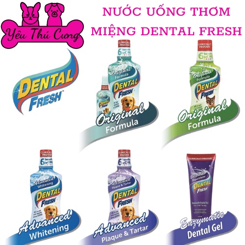 Nước vệ sinh răng miệng cho chó cưng Dental Fresh-YÊU THÚ CƯNG