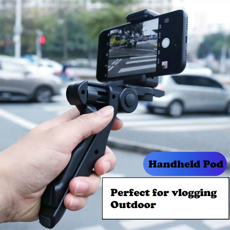 Chân tripod cầm tay mini Lammcou 2 trong 1 tiện lợi có ngàm giữ ổn định khi quay video cho điện thoại iPhone Samsung