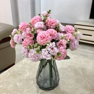Cụm hoa tú cầu 5 nhánh nhỏ xinh trang trí nhà cửa lọ hoa/Hoa giả