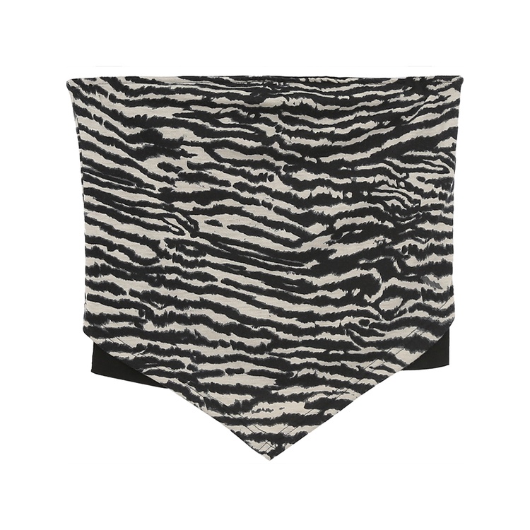 DUNEA Áo Ống In Họa Tiết Ngựa Vằn Thời Trang Nữ Cá Tính