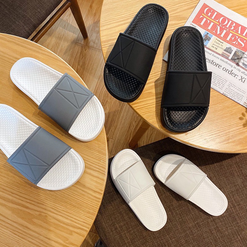 (3 Màu Tăng 1 Size) Dép Nam Nữ Unisex Quai Ngang Chữ X Hàng Siêu Rẻ