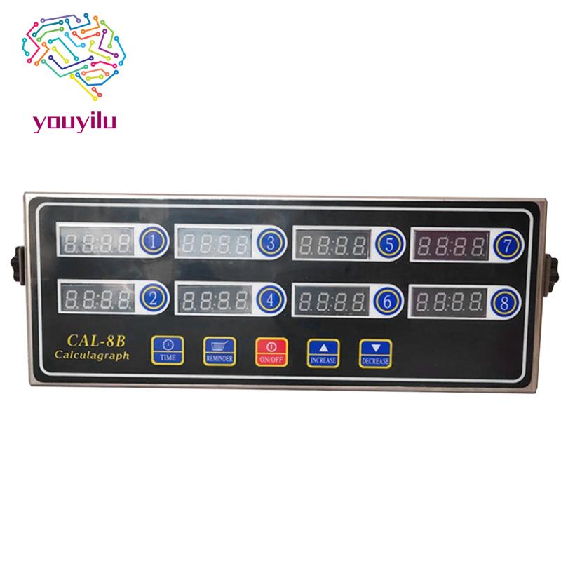 Cal-8b Đồng Hồ Hẹn Giờ Nấu Ăn 8 Kênh Màn Hình LCD Dùng Cho Nhà Bếp