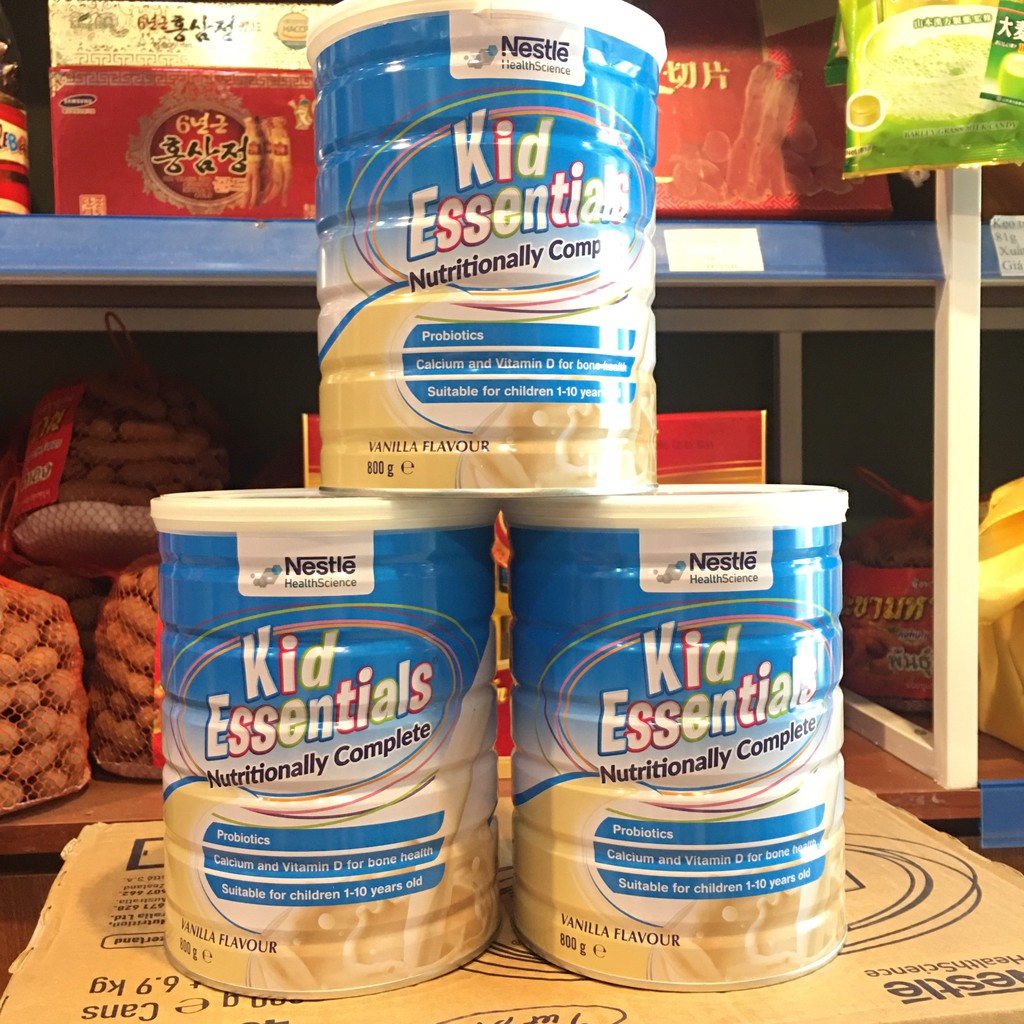 Sữa Kid Essentials Nestle Úc vị Vani 800g cho trẻ từ 1-10 tuổi