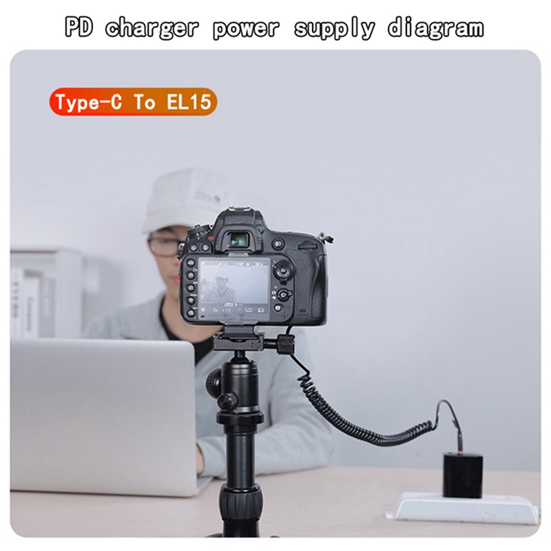 Bộ Sạc Pin EN-EL15 Cho Máy Ảnh Nikon D7000 D7100 D7200 D750 D800E D810A Z5 Z6 Z7 II