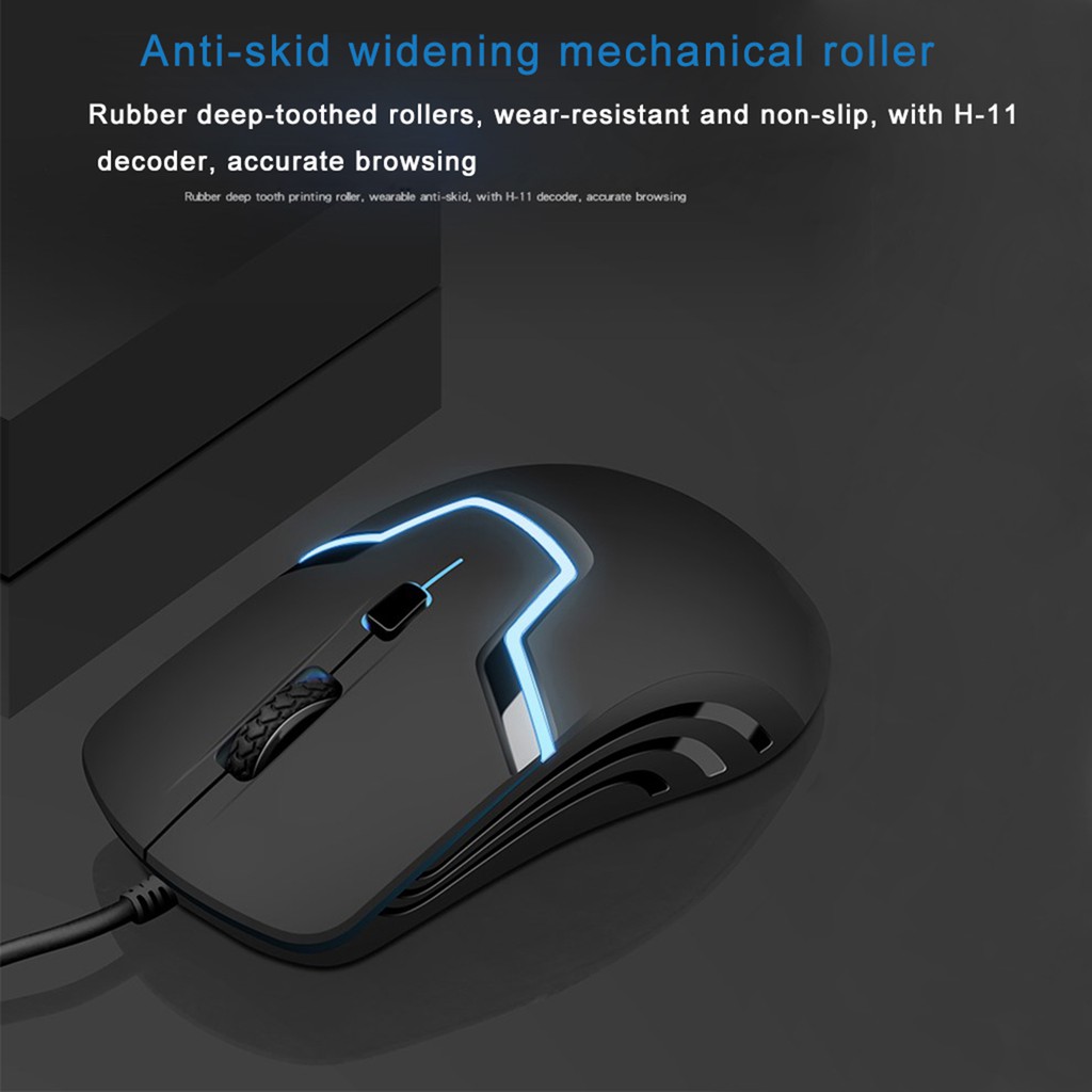Chuột Gaming Hel + M100 Có Dây Đèn Led Usb