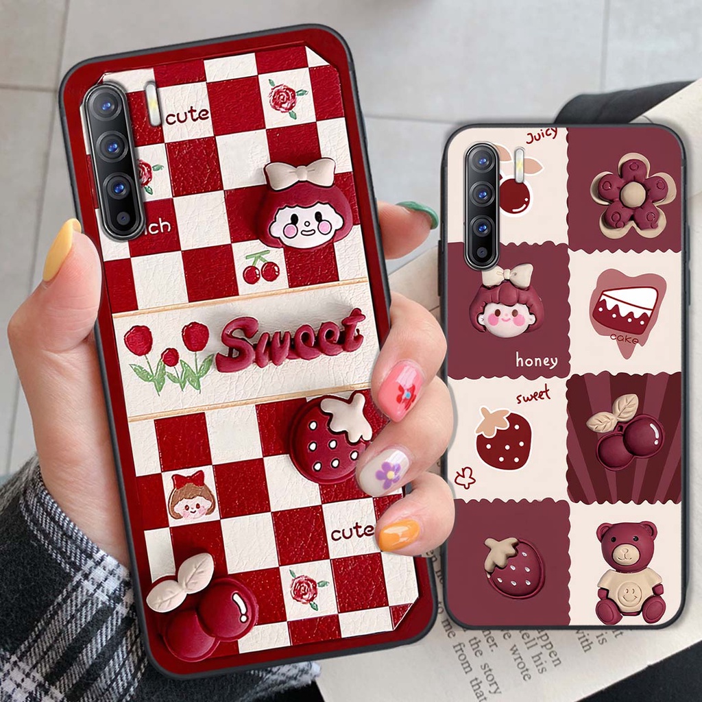 Ốp Oppo Reno3 / Reno3 Pro / Reno 3 in hình trái tim, caro kẹo ngọt đầy cá tính siêu đẹp siêu chất