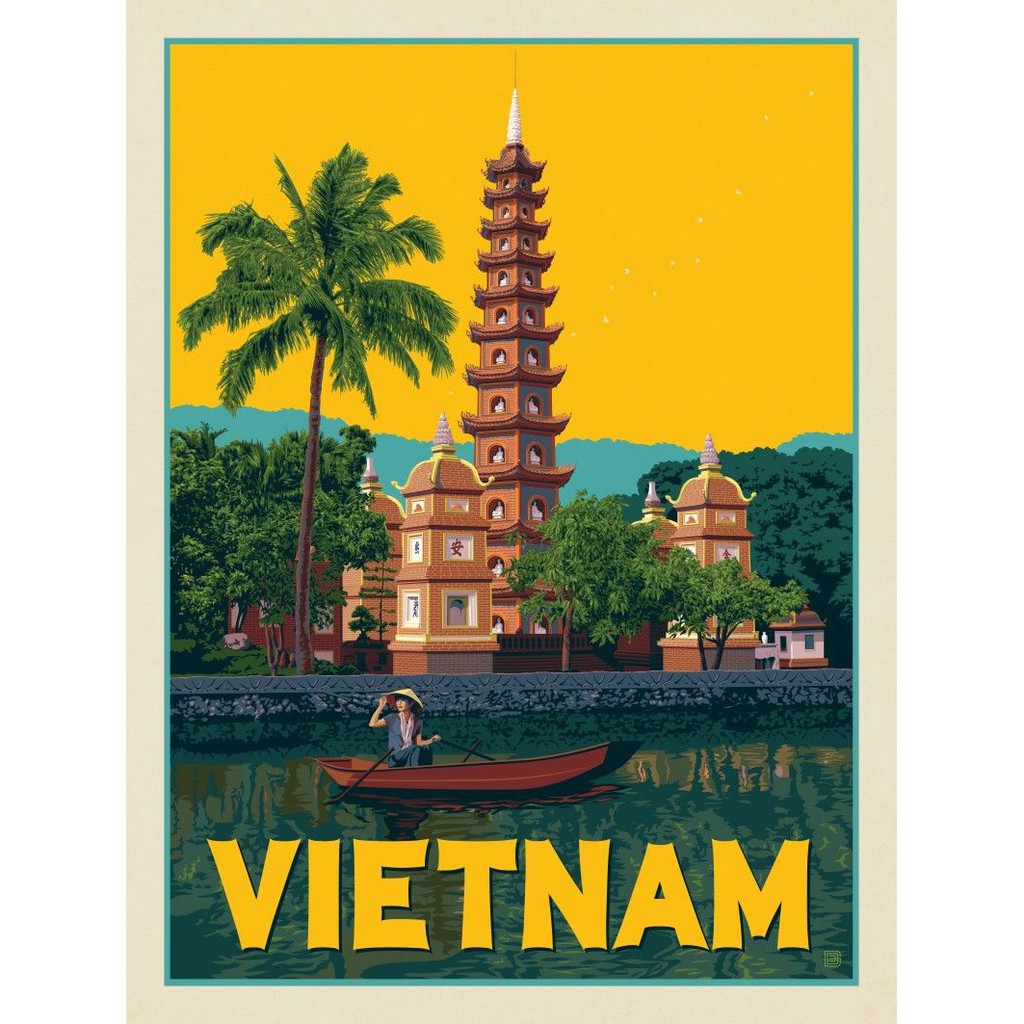 Tranh Thiếc  Chủ Đề "Vietnam"