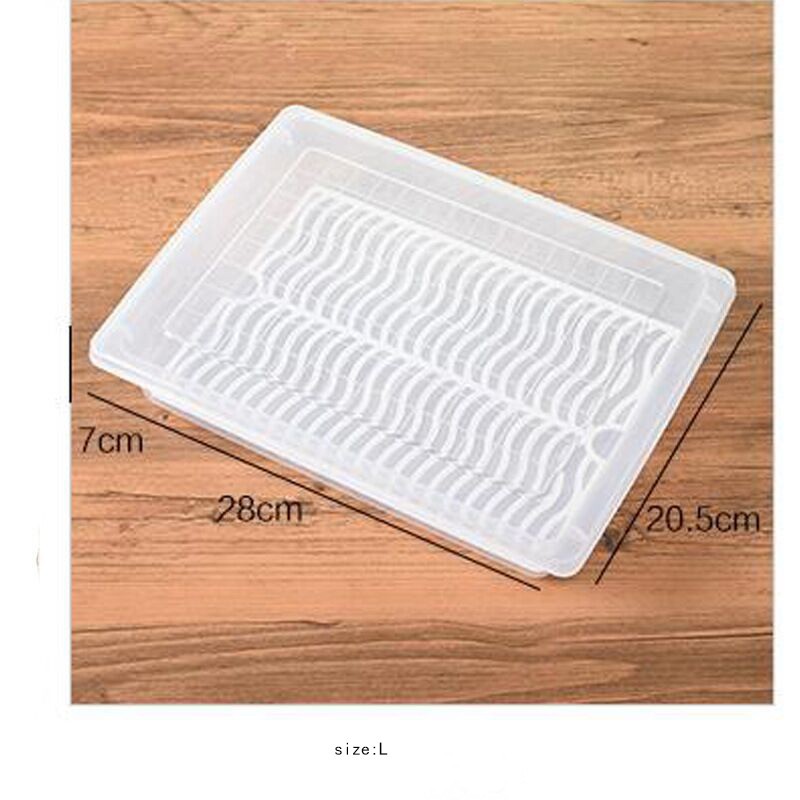 Fresh Food Storage Container with Drain Plate Case Box
