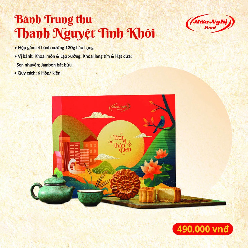 Bánh Trung Thu Hữu Nghị - Thanh Nguyệt Tinh Khôi (HN.HDB2)