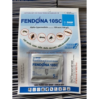 Diệt Muỗi -Gián-Kiến- Côn trùng FENDONA 10SC gói 5ml