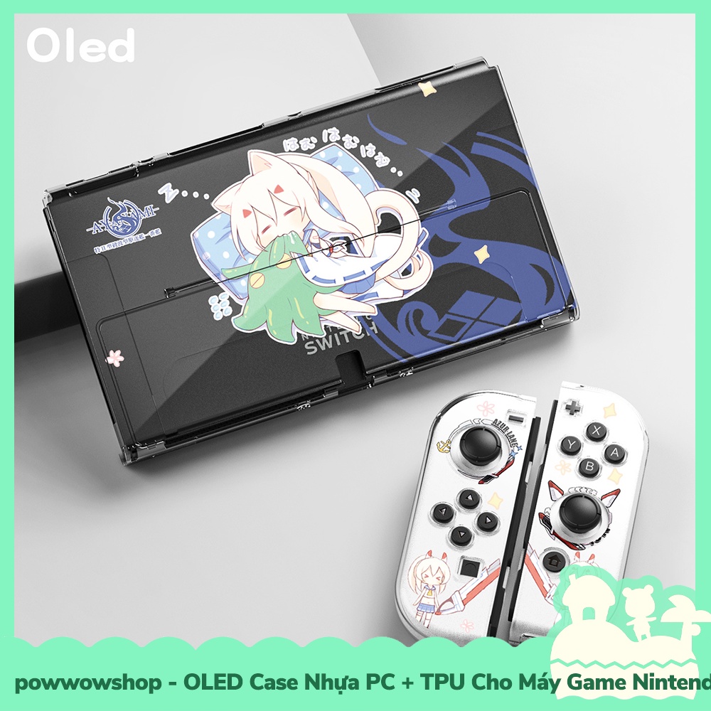 [Sẵn VN - Hỏa Tốc] OLED Case Ốp Nhựa PC &amp; TPU Dành Cho Máy Game Nintendo Switch Phong Cách Anime Manga Game