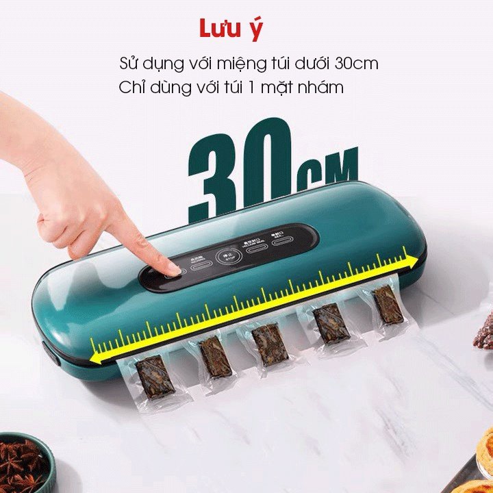 Máy Hút Chân Không Thực Phẩm Hàn Miệng Túi ZK-3002 (TẶNG KÈM 10 TÚI) hút được đồ tươi sống, khô cứng