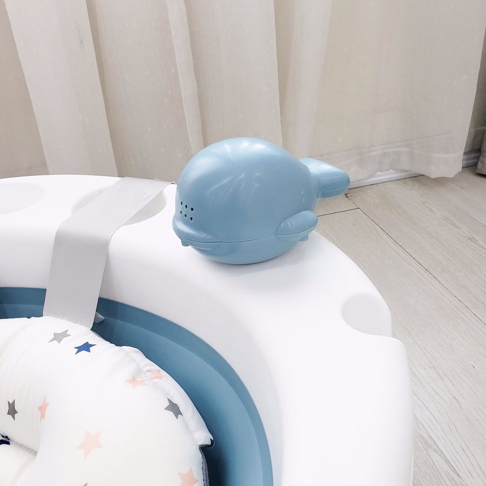 [Haobaby Shop] [CHÍNH HÃNG] Chậu tắm gấp gọn cho bé MẪU MỚI 2020