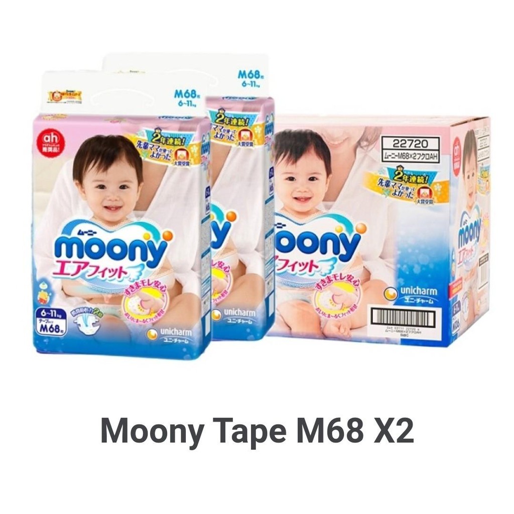 (CỘNG MIẾNG)Tả dán moony size M64+4/M64/L54/XXL44