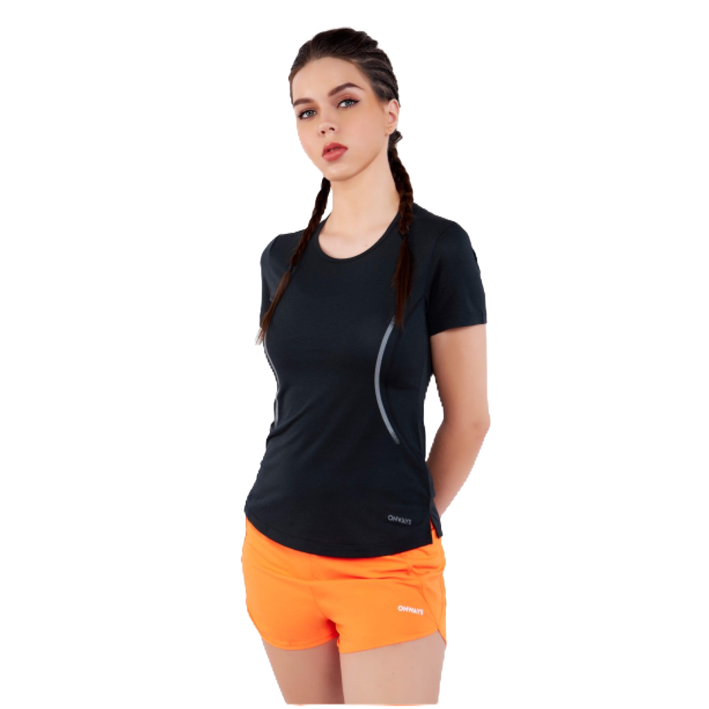 Áo thun thể thao nữ chất liệu vải cà phê khử mùi mồ hôi, chống tia UV cao cấp "COFFEE TSHIRT" SRT 1007