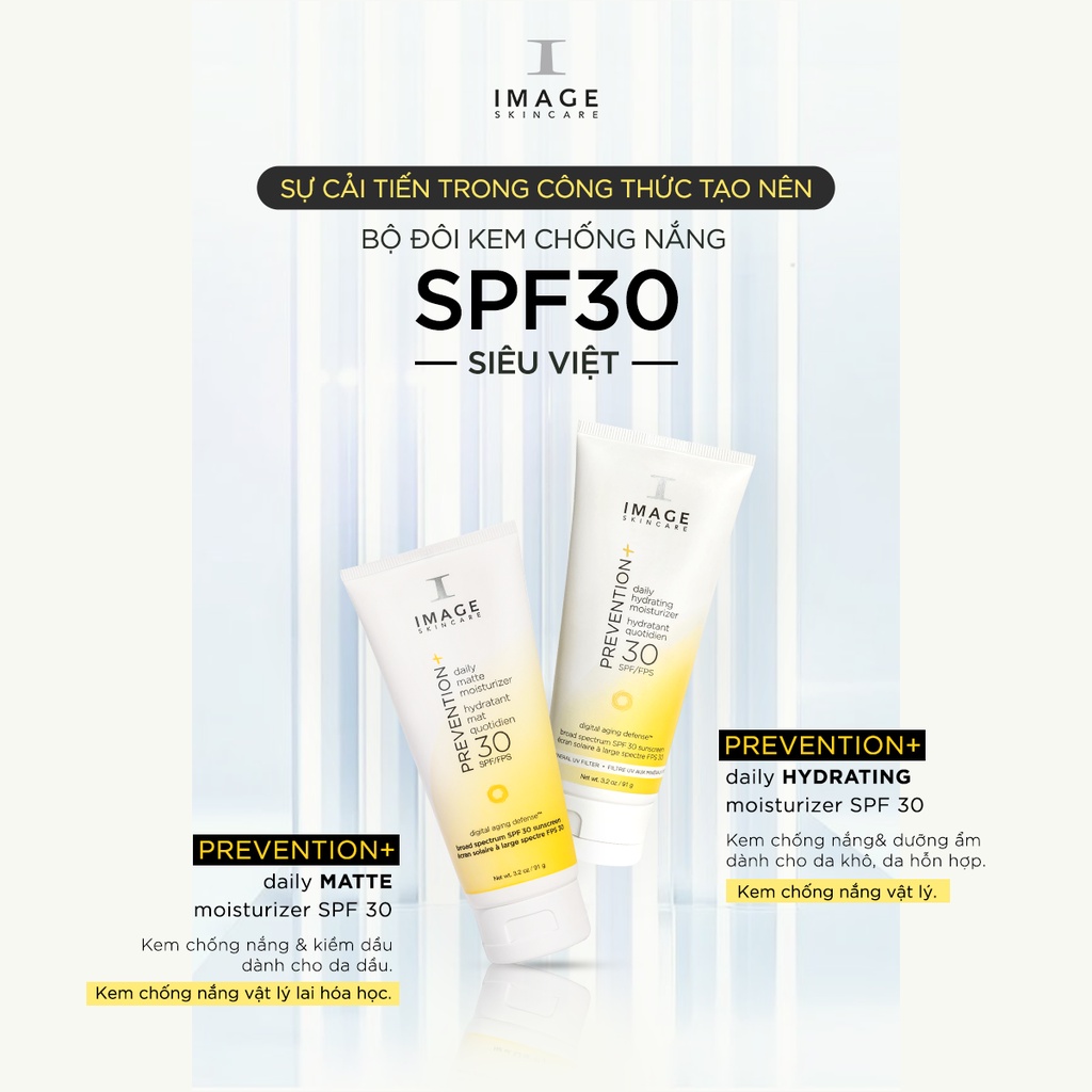 Kem chống nắng dành cho da dầu Image Skincare Prevention+ Daily Matte Moisturizer SPF30+ 91gr