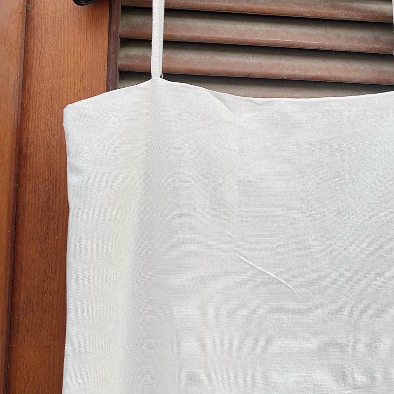 Đầm Hai Dây THYTHY DRESS form suông rộng basic chất vải linen | BigBuy360 - bigbuy360.vn