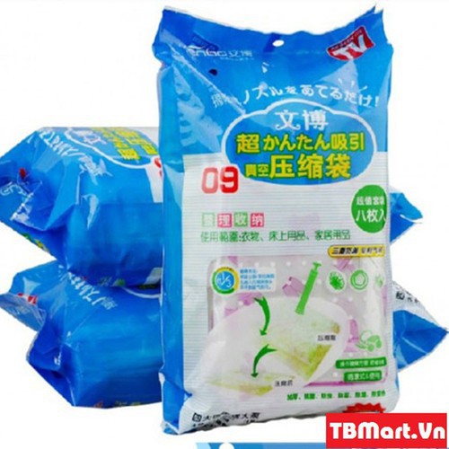 BỘ 8 TÚI HÚT CHÂN KHÔNG KÈM BƠM TAY