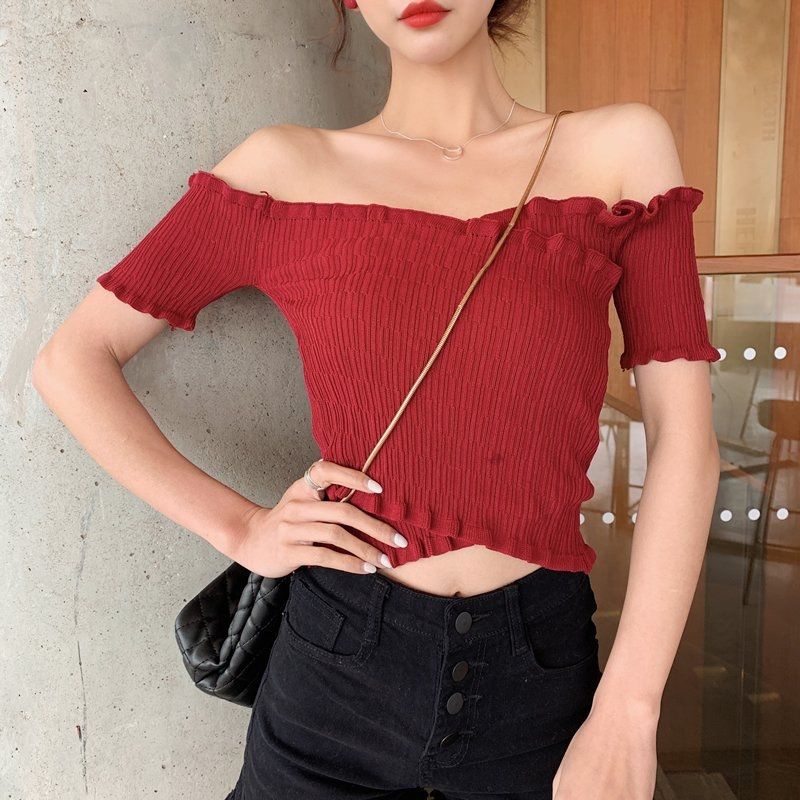 áo hở vai chéo mặc 2 kiểu trẽ vai, lệch vai trending