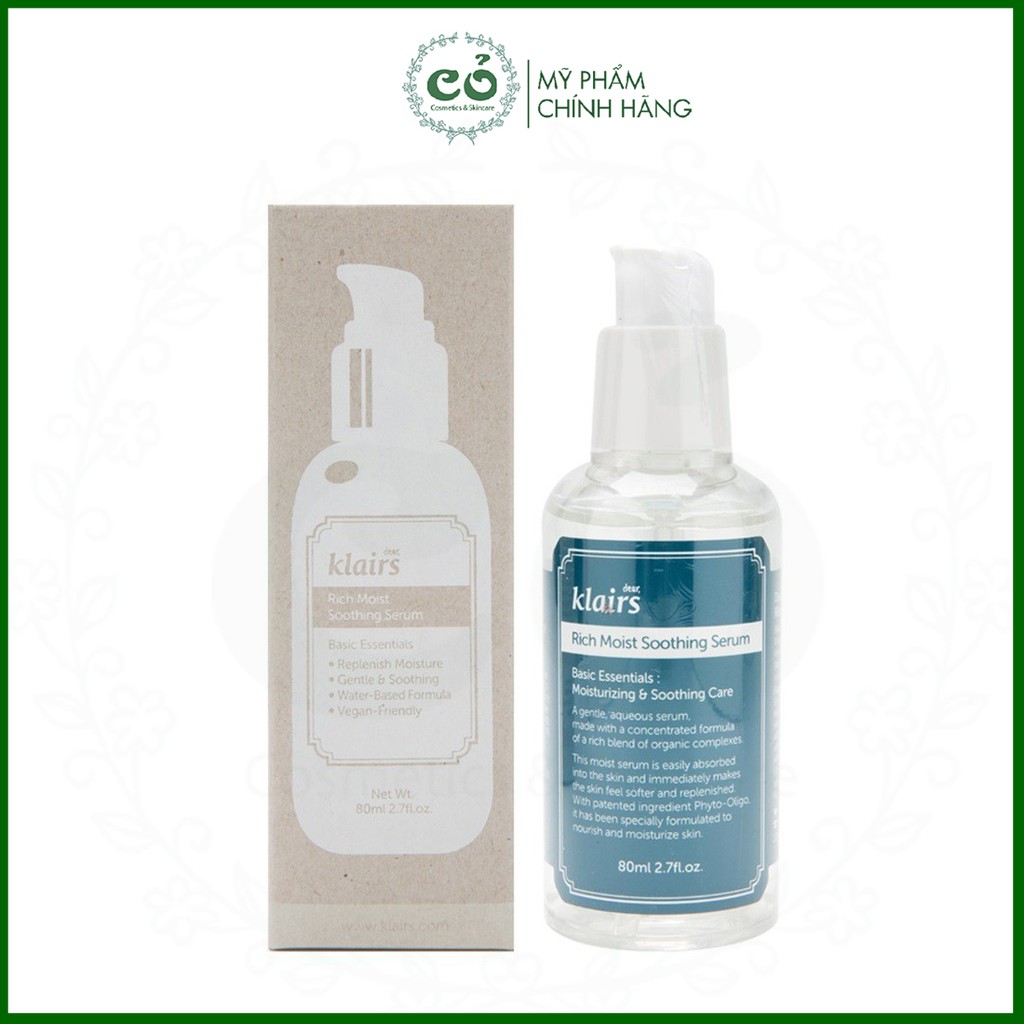 Tinh Chất Dưỡng Ẩm Klairs Rich Moist Soothing Serum 80ml