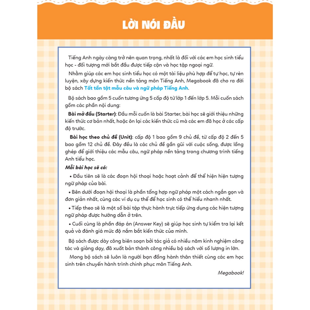 Sách - Tất Tần Tật Mẫu Câu Và Ngữ Pháp Tiếng Anh Lớp 5 - MEGABOOK