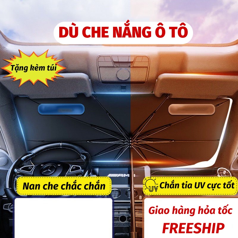 Ô Che Nắng Ô Tô Dù Gấp Gọn Chắn Nắng Cách Nhiệt Bảo Vệ Nội Thất Gấp Gọn Tiện Dụng Dù Che Mưa Toki