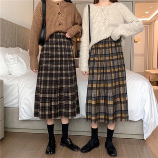 CÓ SẴN - Chân váy midi caro 3 màu - SHOPFORGIRL