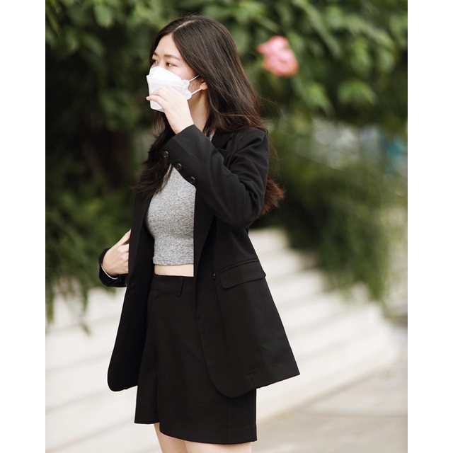 RUCHAN Áo Suit cơ bản Blazer Vest độn vai (nhiều màu) | BigBuy360 - bigbuy360.vn