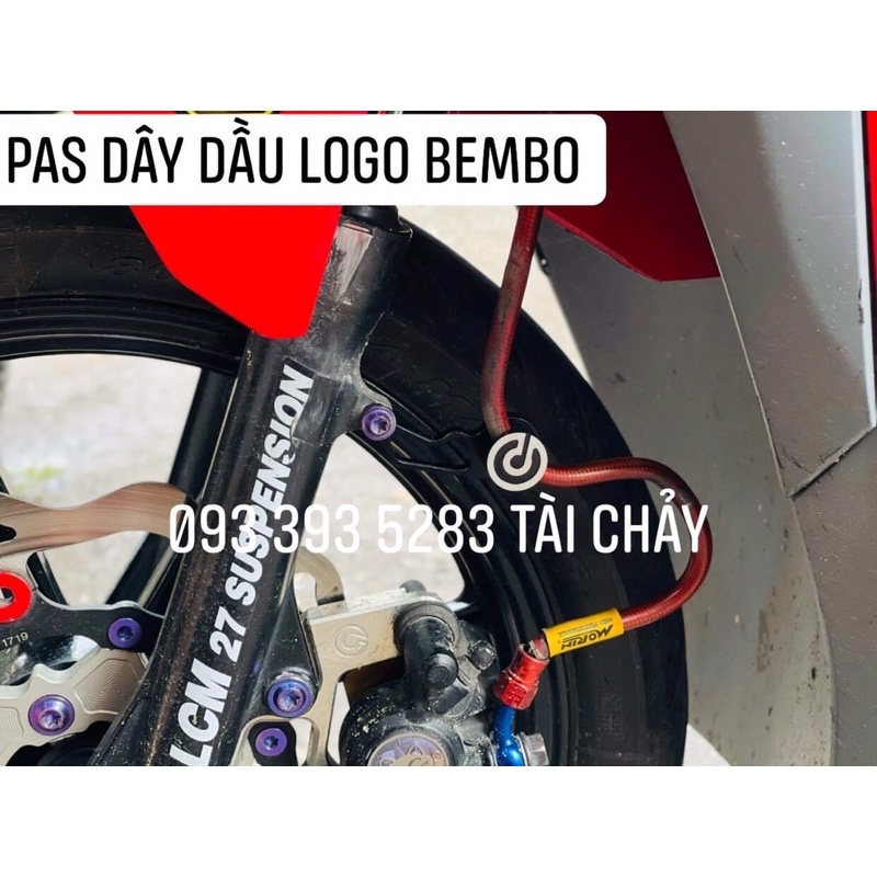 PAS DÂY DẦU TRƯỚC NHÔM CNC LOGO BEMBO