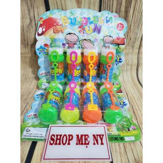 Bộ 4 chai thổi bong bóng kèm 4 que thổi