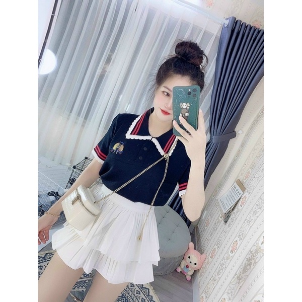 Áo Len Thêu Cổ Trụ Bigsize 55kg Đến 100kg