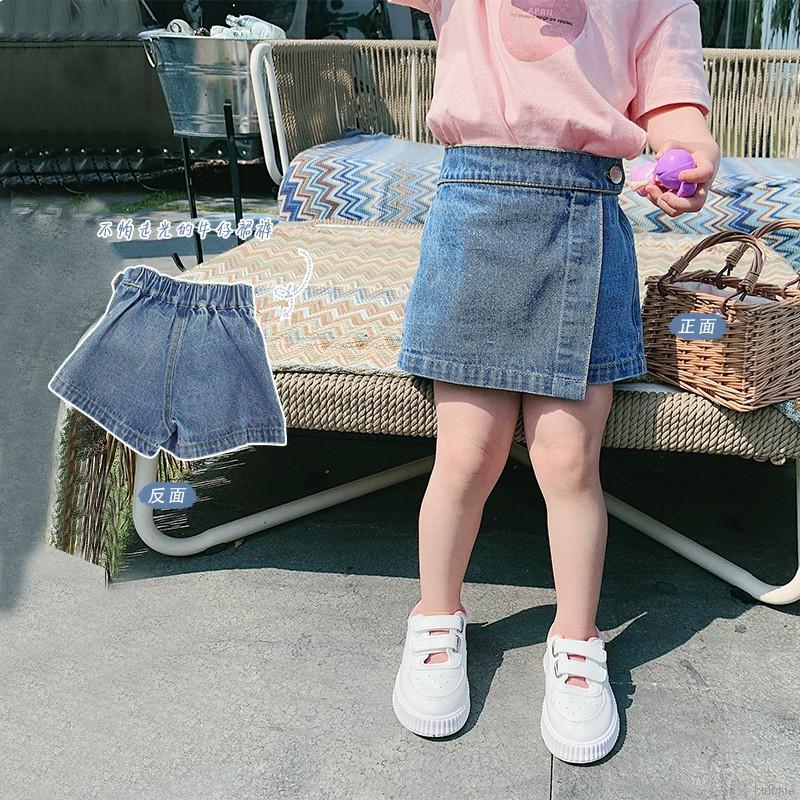 Quần short denim giả váy Hàn Quốc cho bé gái