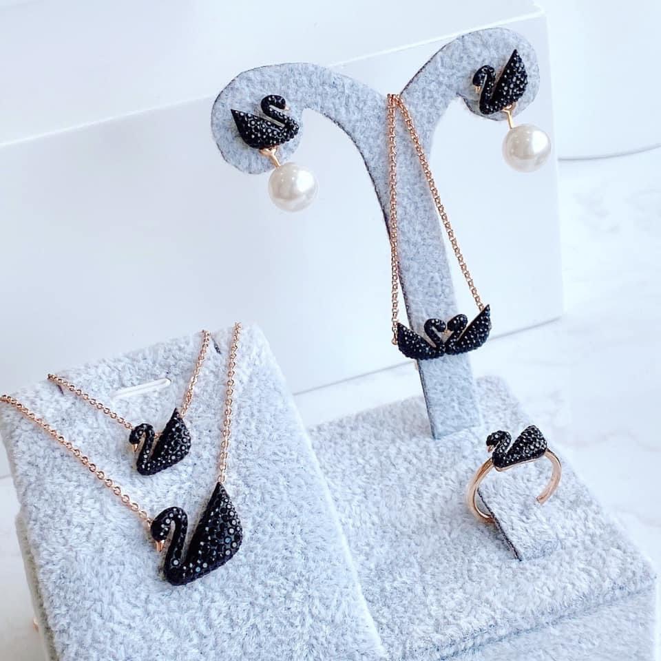 Set thiên nga đen Swarovski