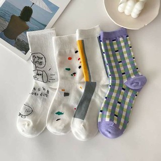 vớ cổ cao ullzang 1 set 4 đôi