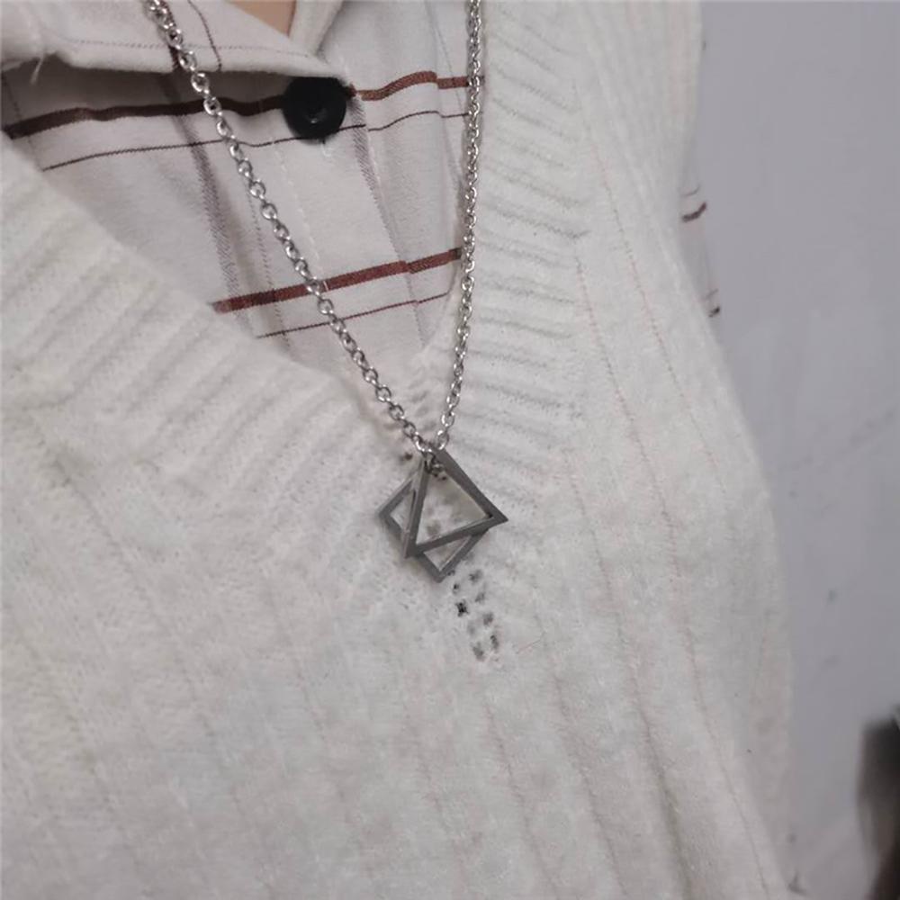 Vòng cổ Hợp Kim Mặt Tam Giác Đơn Giản Cho Cặp Đôi