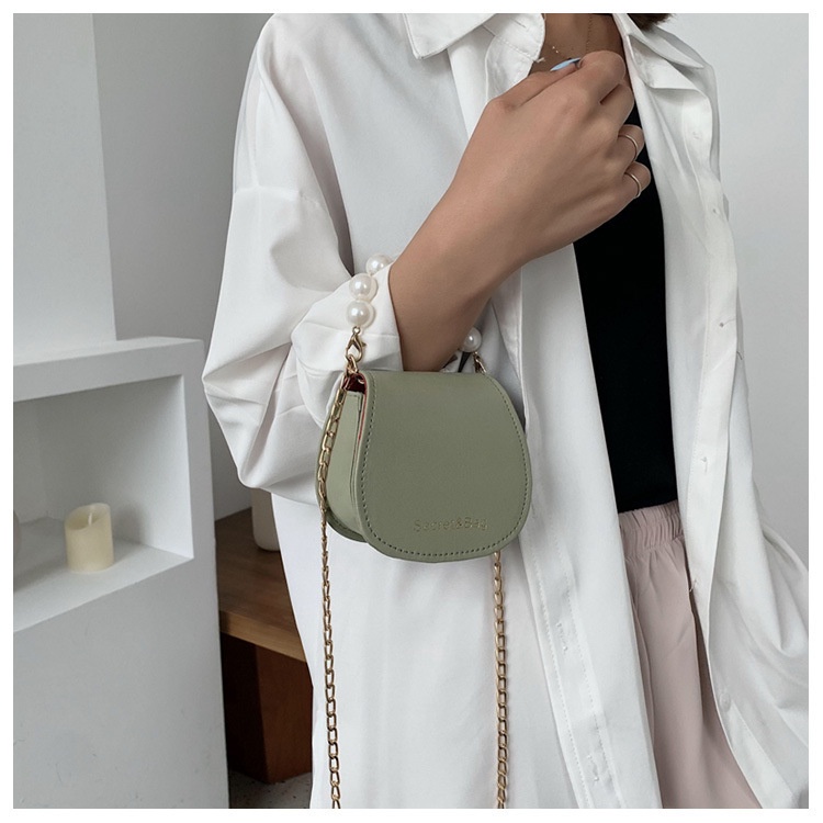 IELGY Túi Đeo Chéo Vai Đính Ngọc Trai Nhân Tạo Phong Cách Phương Tây Dành Cho Nữ