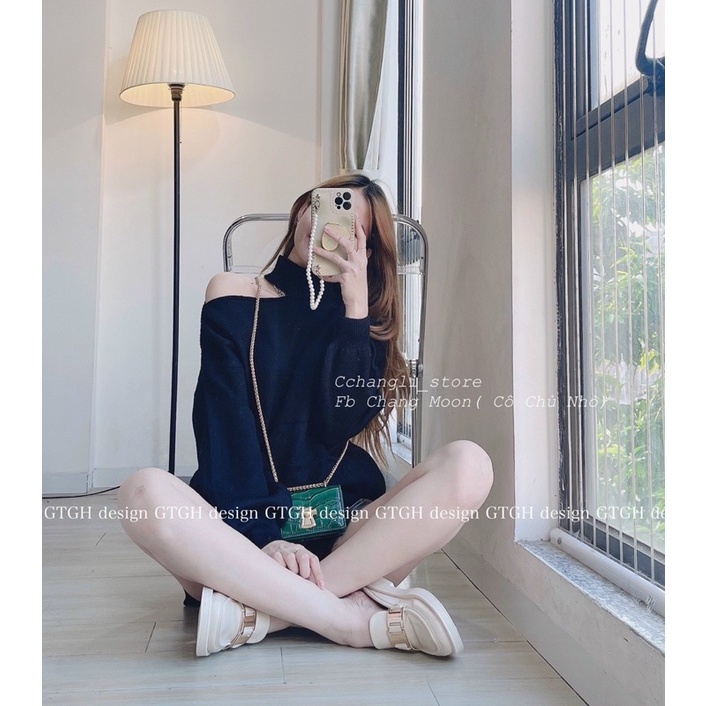 BÁN SỈ ÁO LEN KHOÉT VAI CHO NỮ- Hàng loại 1 dáng dài | BigBuy360 - bigbuy360.vn