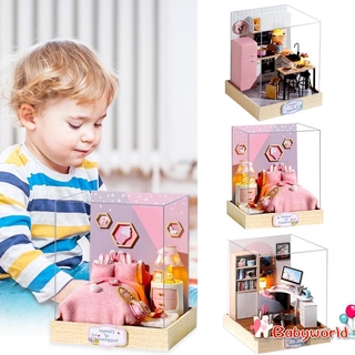 Bộ đồ chơi nội thất bằng gỗ cho nhà búp bê