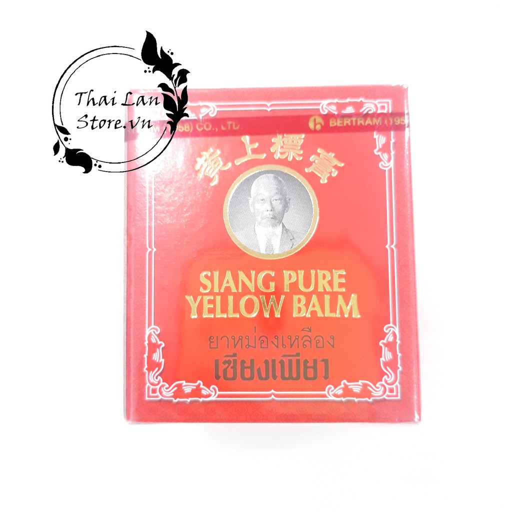 Dầu Cù Là Ông Già YELLOW BALM - SIANG PURE màu đỏ 12gr Thái Lan