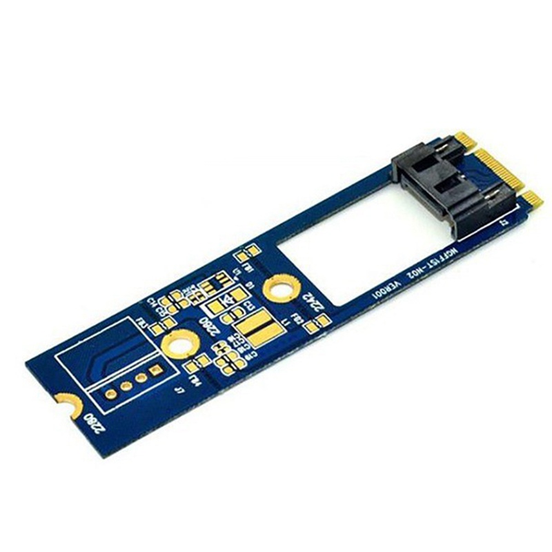 Bảng mạch chuyển đổi M2 SATA B-M KEY M.2 NGFF SATA SSD sang 7Pin hỗ trợ thẻ nhớ 2242 2260 2280