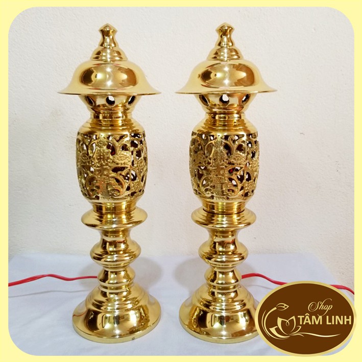 Cap Chân Đèn Điện Bằng Đồng Lộc Thành